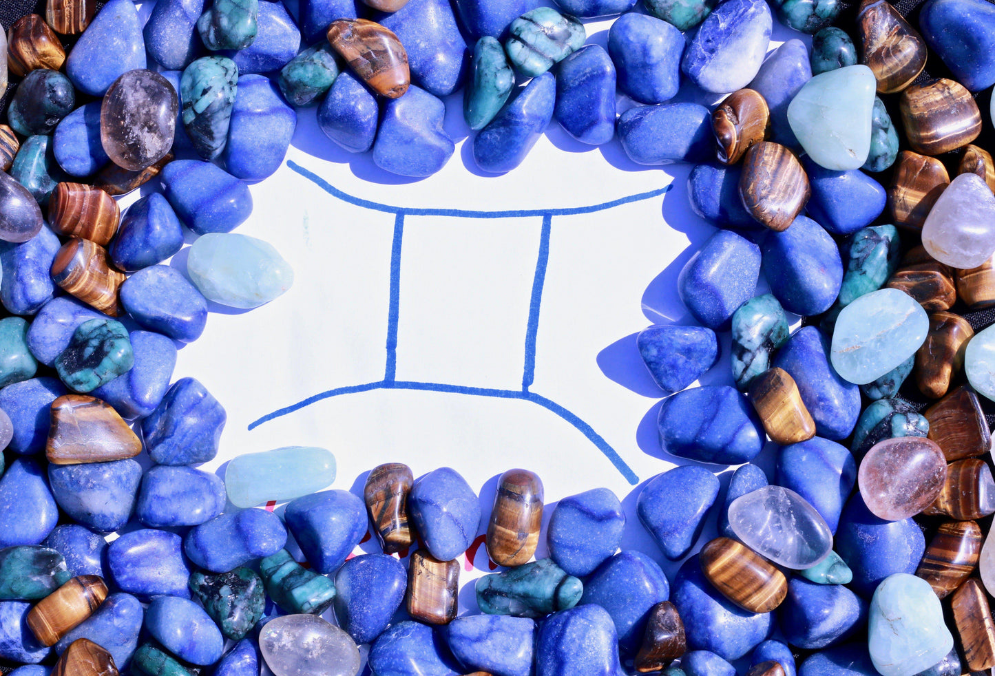 "Gemini" Zodiac Sign Gemstone Collection Bag